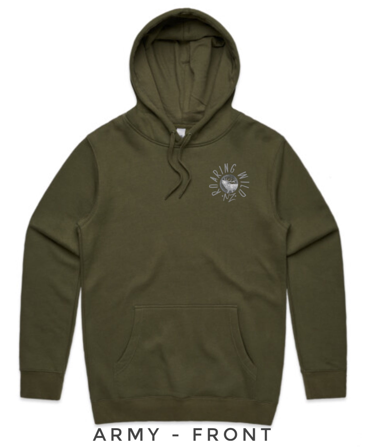 Black and White Stag Head Hoodie