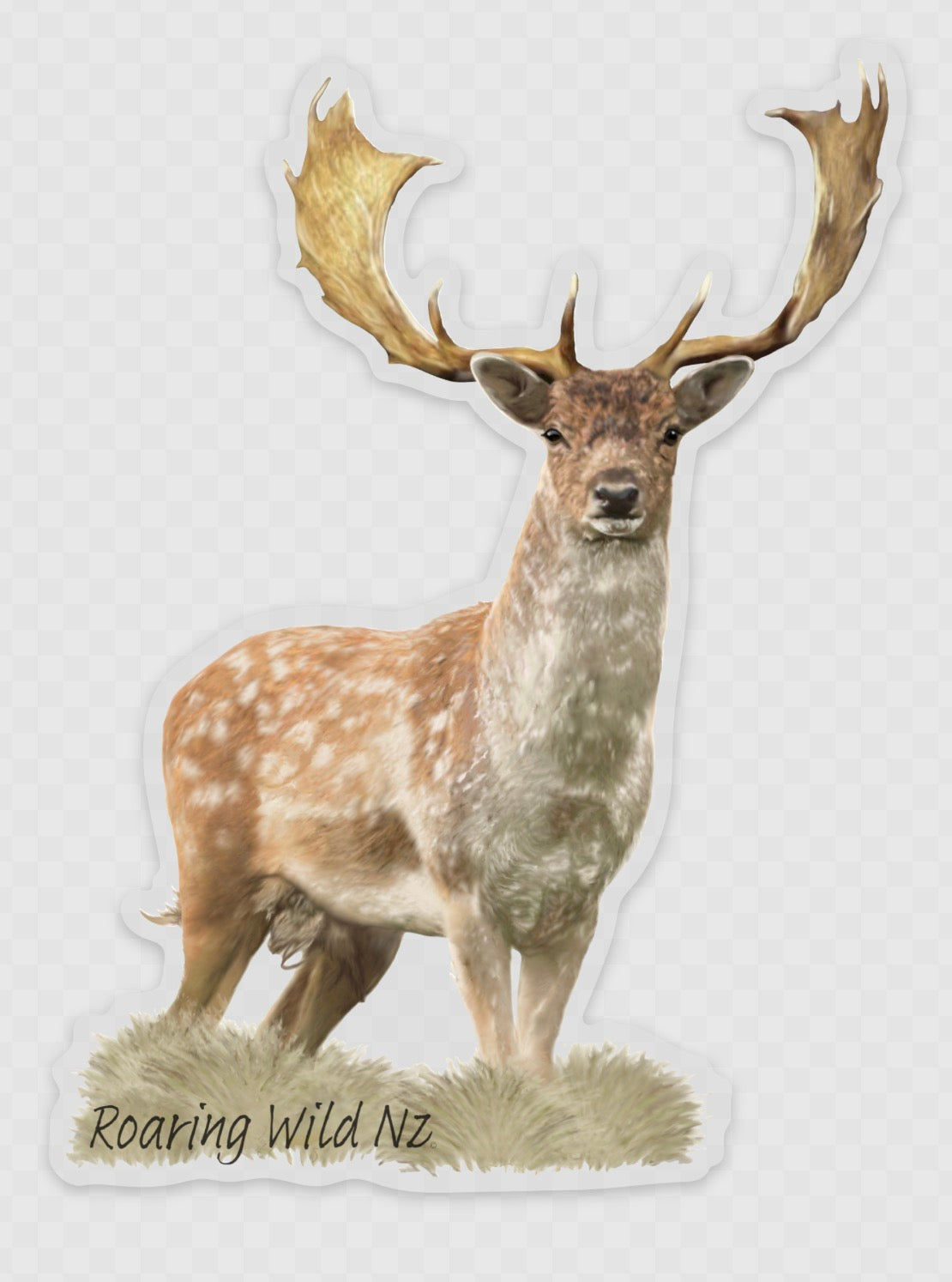Full Body Fallow Buck Sticker