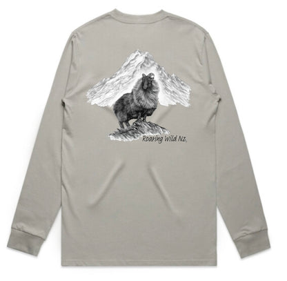 Bull Tahr with Mt Cook Long Sleeve