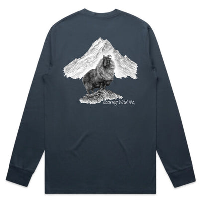 Bull Tahr with Mt Cook Long Sleeve