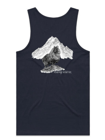 Bull Tahr with Mt Cook Singlet