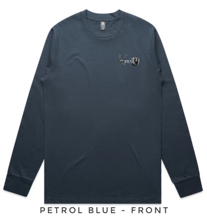 Red Stag and Bull Tahr Head Long Sleeve