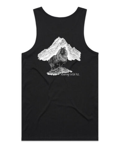 Bull Tahr with Mt Cook Singlet