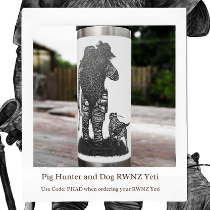 Pig Hunter and Dog RWNZ Custom Yeti