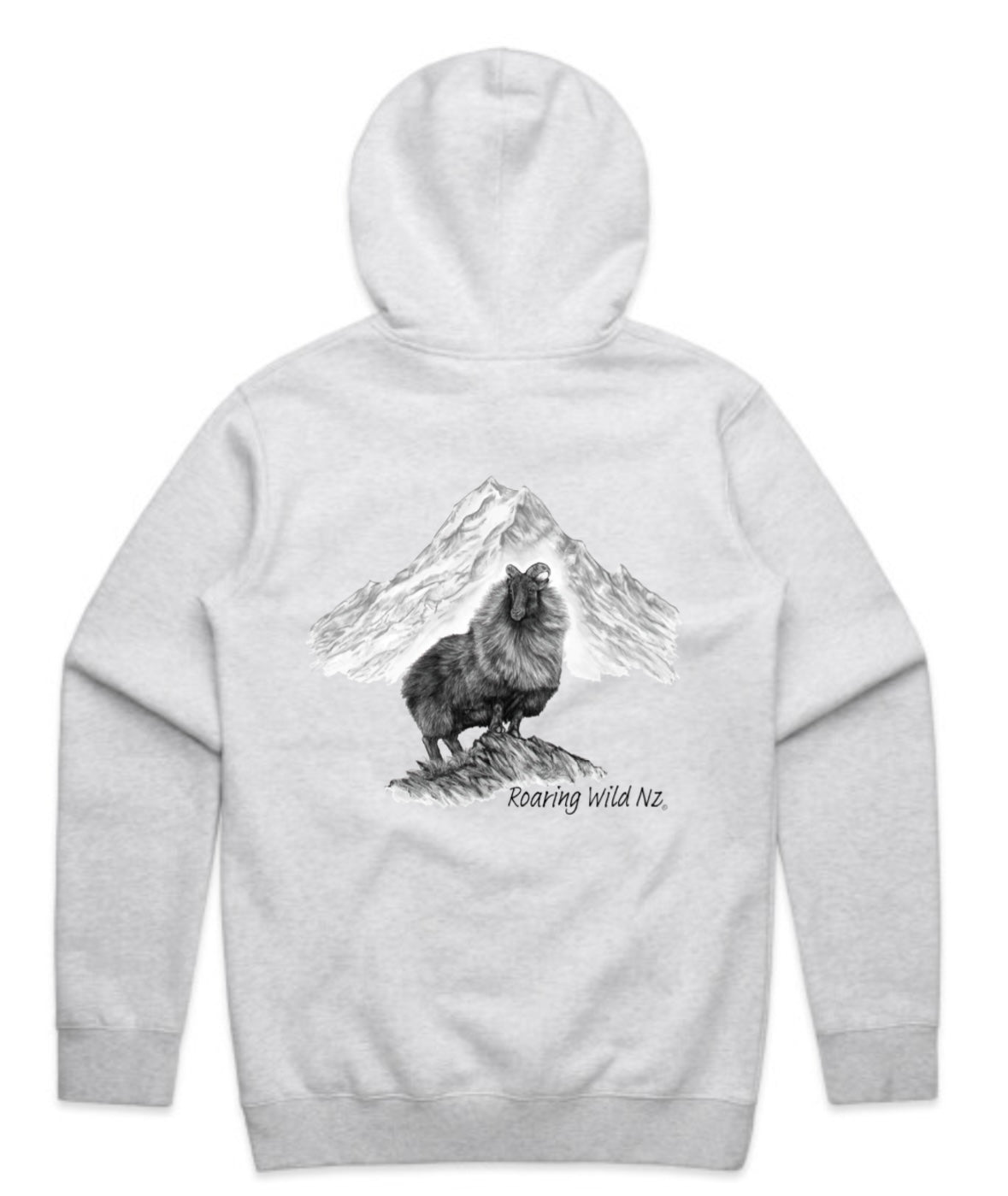 Bull Tahr with Mt Cook Hoodie