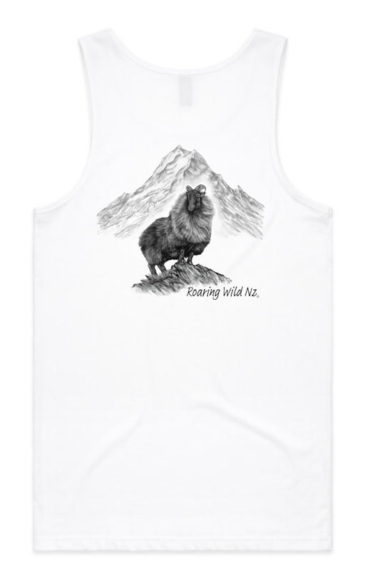 Bull Tahr with Mt Cook Singlet