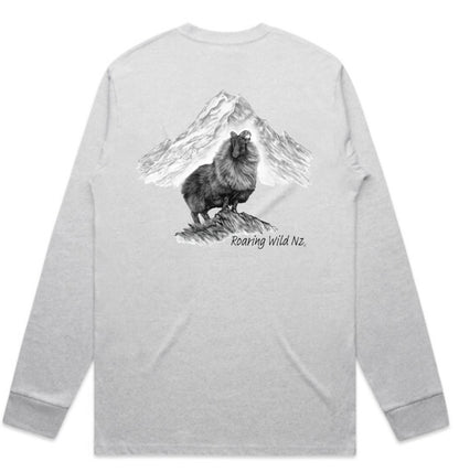 Bull Tahr with Mt Cook Long Sleeve