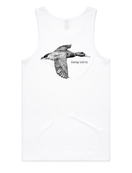 Black and White Mallard Drake Singlet