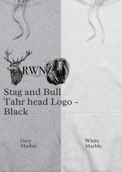 Stag and Bull Tahr Heads Hoodie