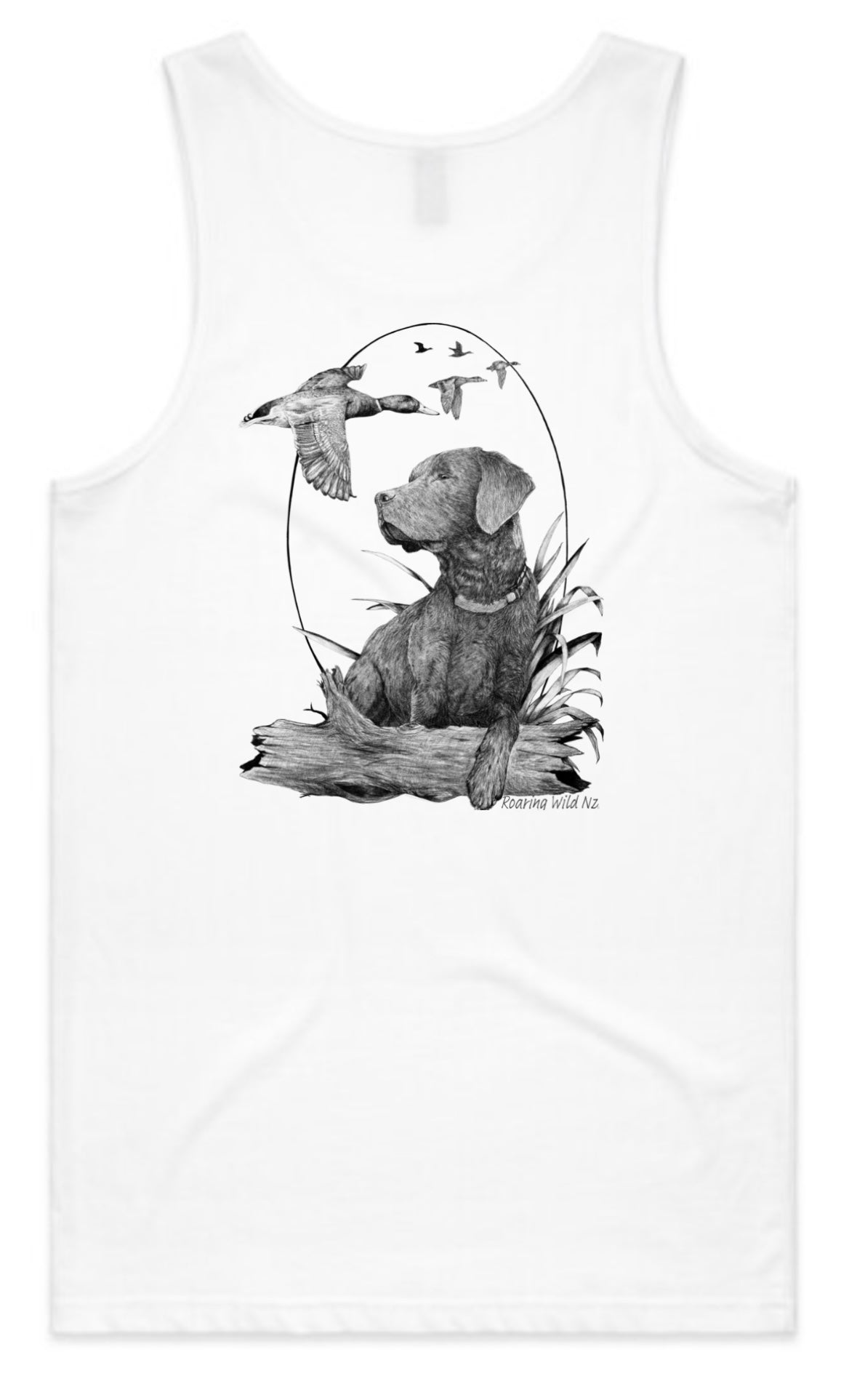 Black Lab and Mallard Mob Singlet
