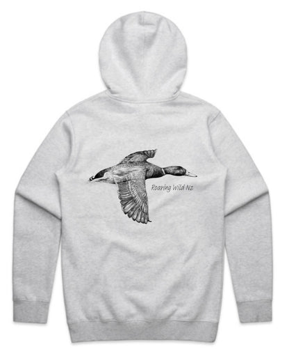 Black and White Mallard Drake Hoodie