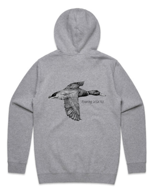 Black and White Mallard Drake Hoodie