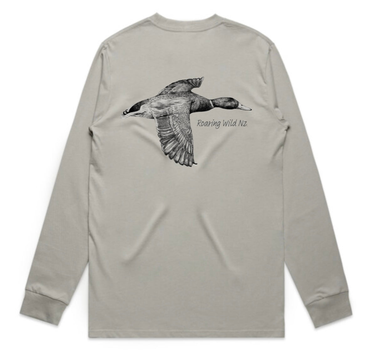 Black and White Mallard Long Sleeve