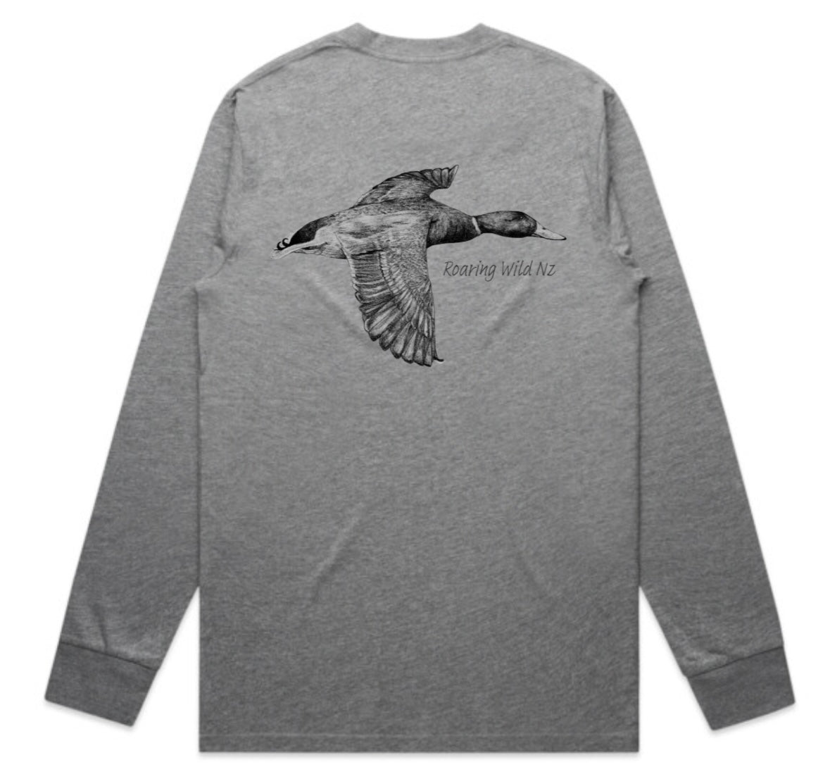 Black and White Mallard Long Sleeve