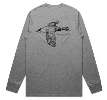 Black and White Mallard Long Sleeve