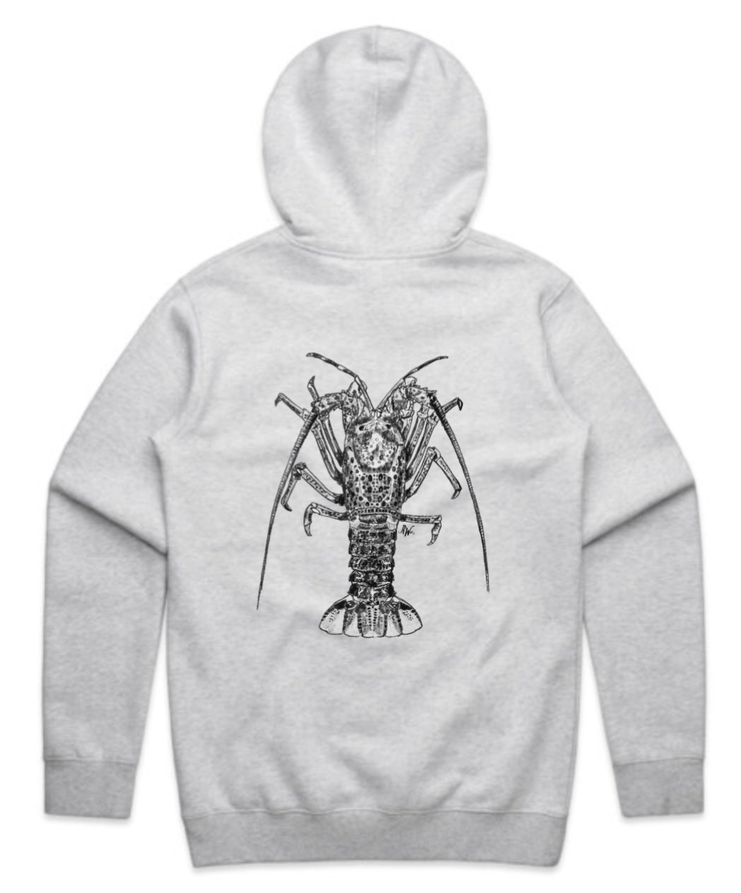 Black and White Crayfish Hoodie