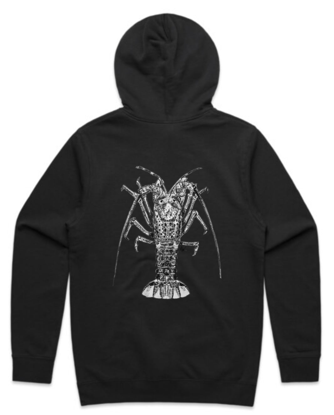 Black and White Crayfish Hoodie