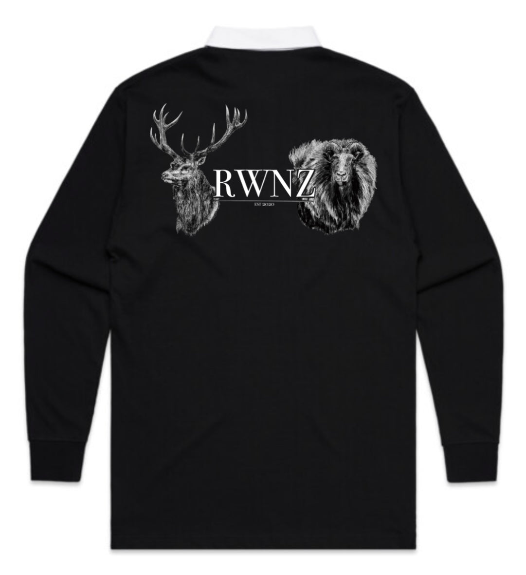 Stag and Bull Tahr Heads Rugby Jersey