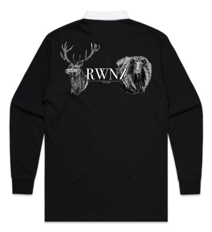 Stag and Bull Tahr Heads Rugby Jersey