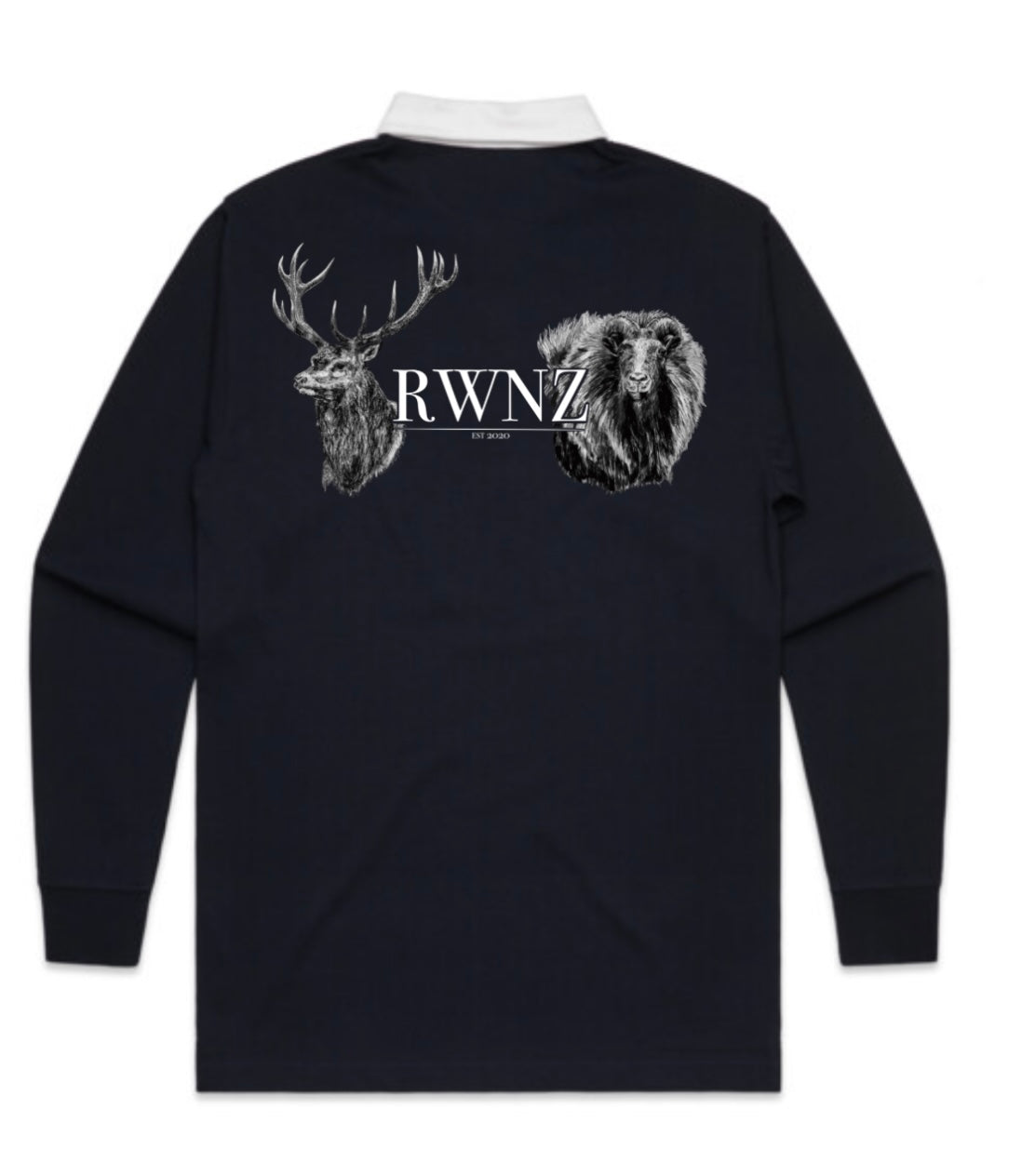 Stag and Bull Tahr Heads Rugby Jersey