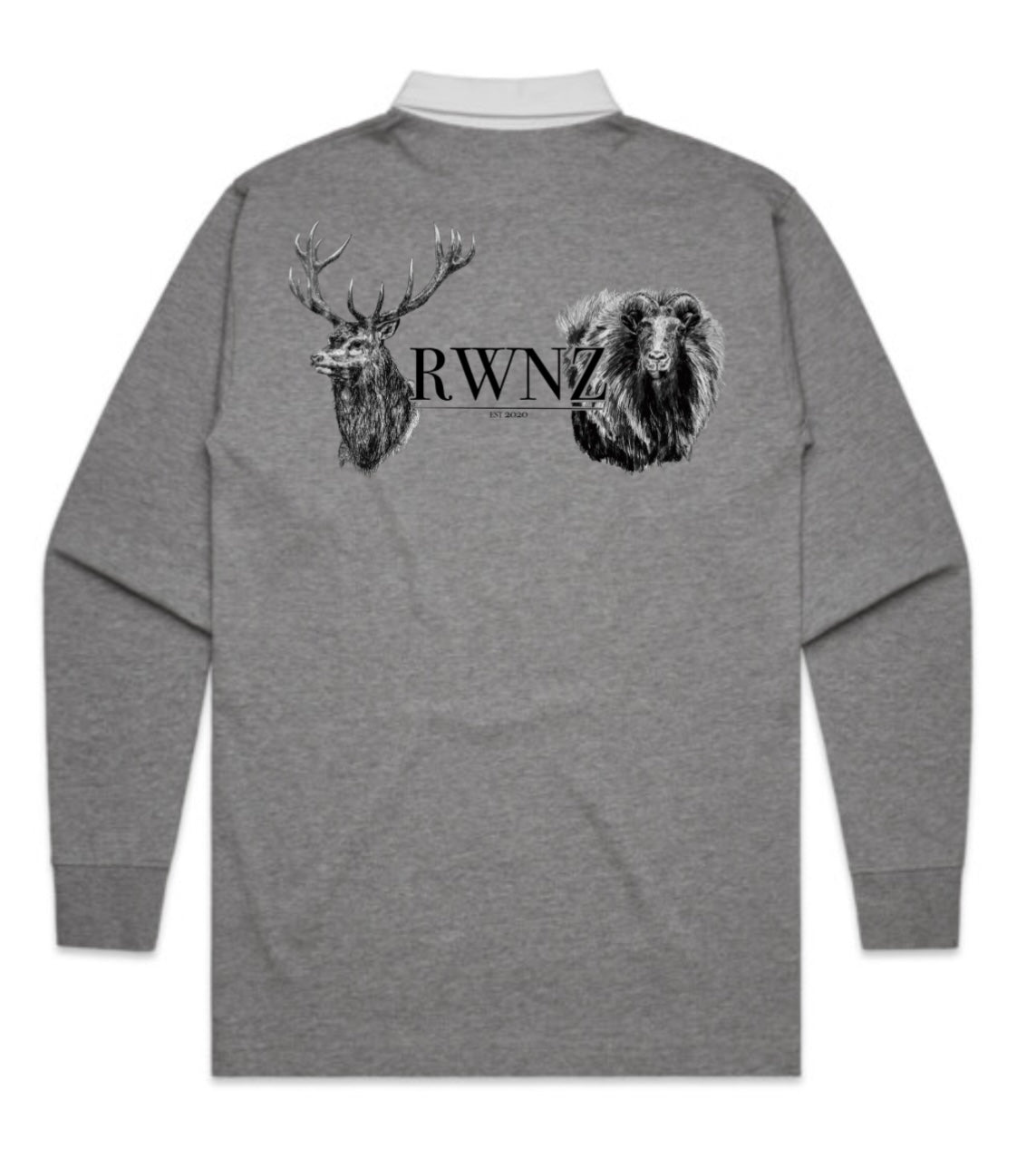 Stag and Bull Tahr Heads Rugby Jersey