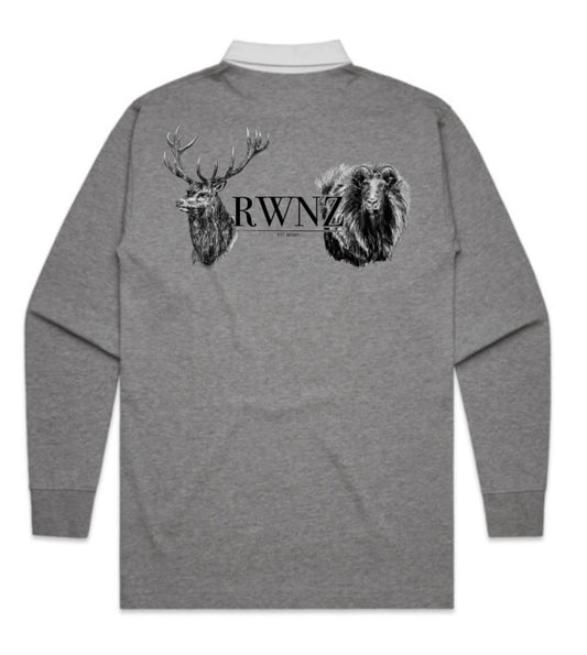 Stag and Bull Tahr Heads Rugby Jersey