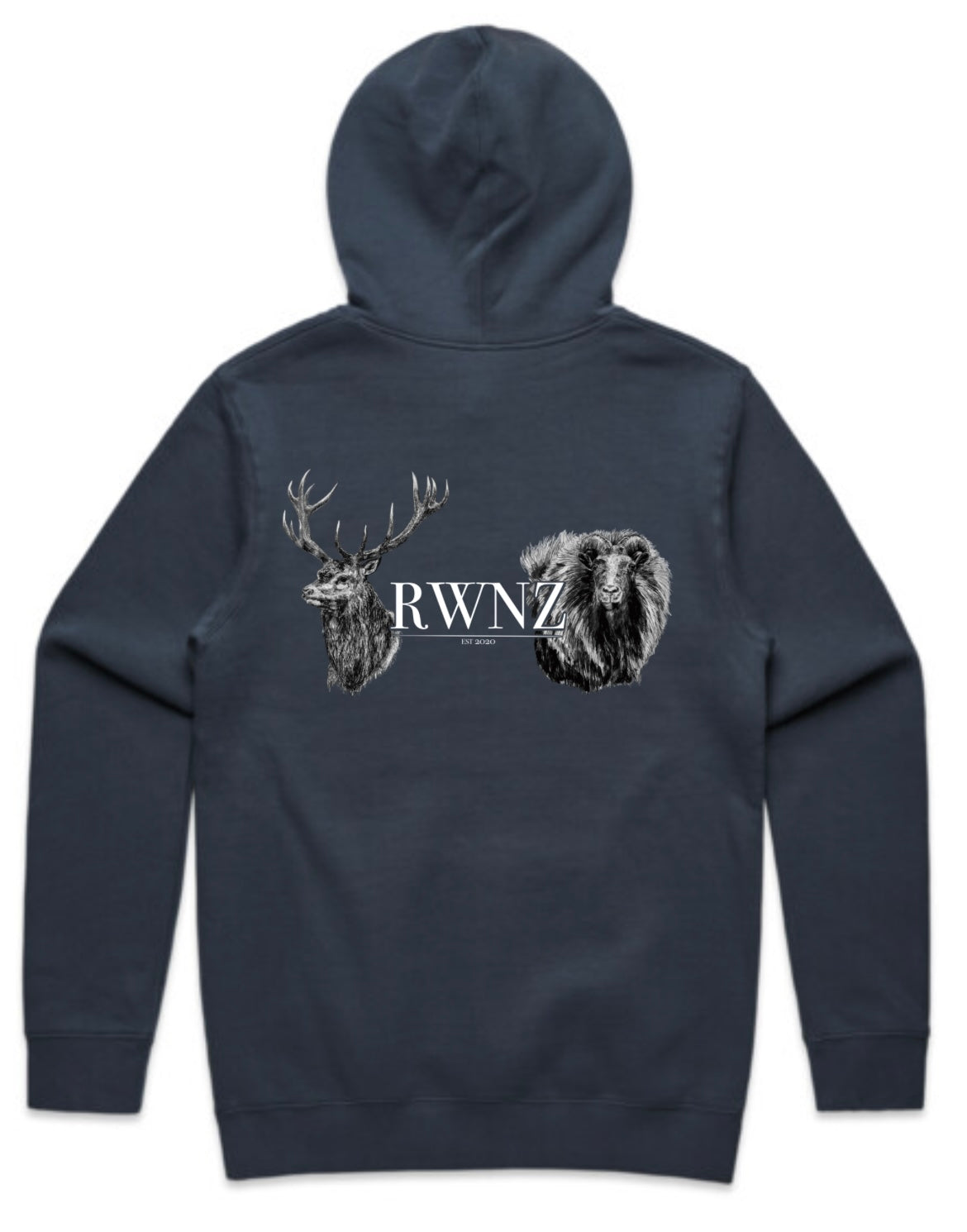 Stag and Bull Tahr Heads Hoodie