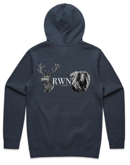 Stag and Bull Tahr Heads Hoodie
