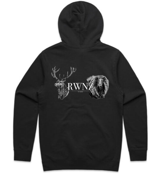 Stag and Bull Tahr Heads Hoodie