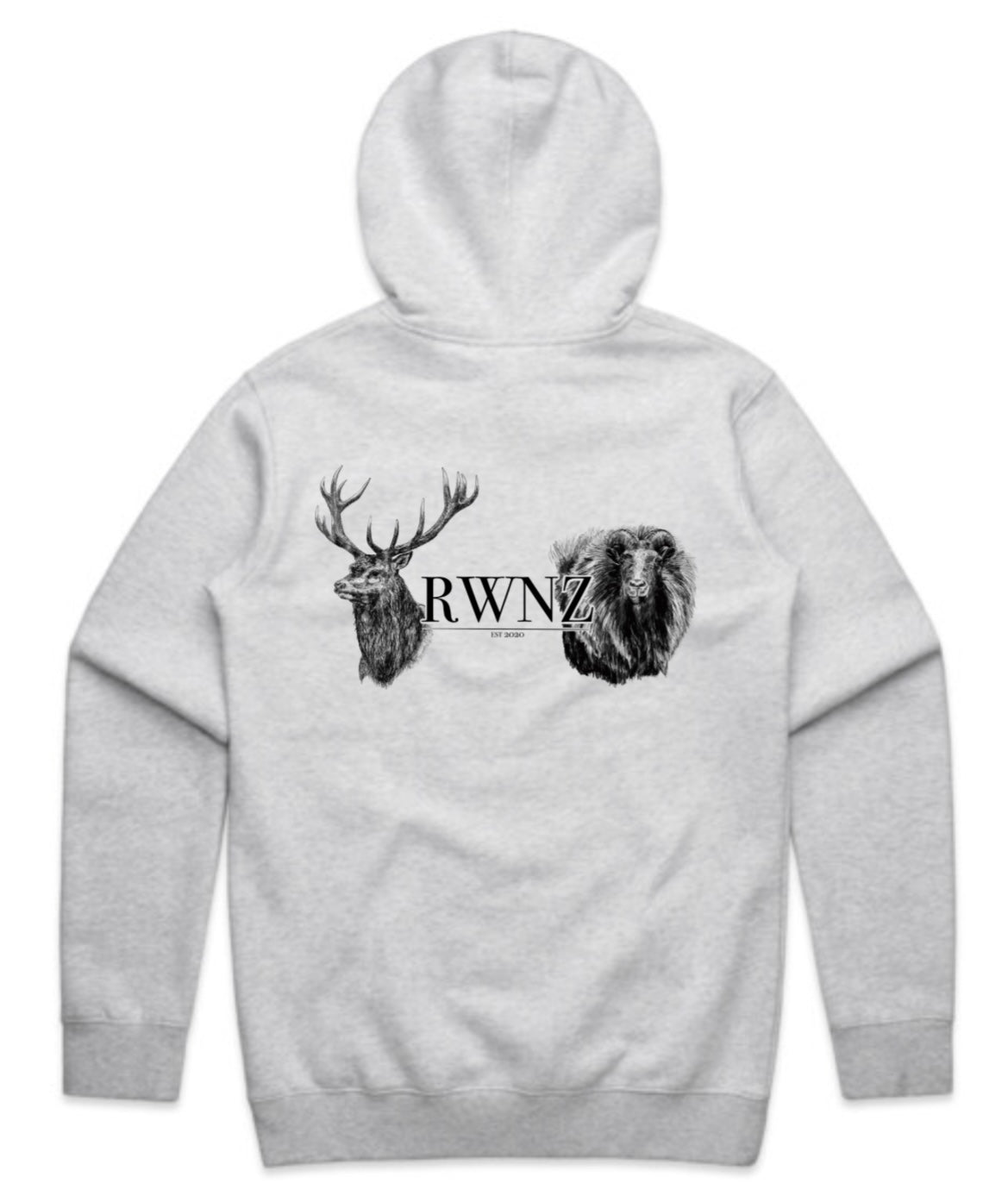 Stag and Bull Tahr Heads Hoodie