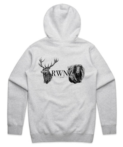 Stag and Bull Tahr Heads Hoodie