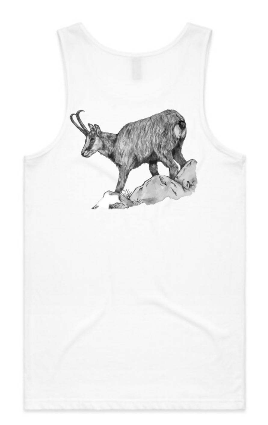 Black and White Chamois Singlet