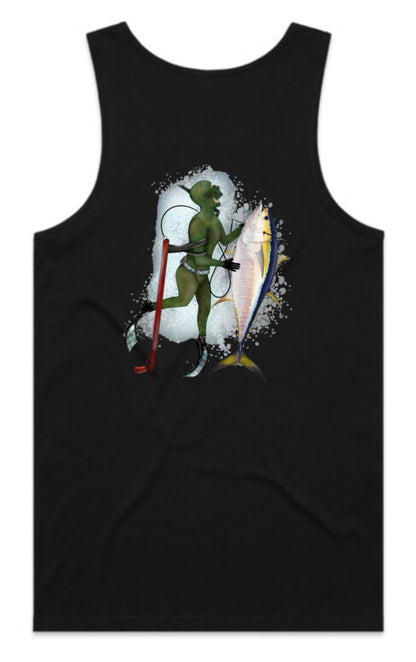 Diver With Yellow Fin Tuna Singlet