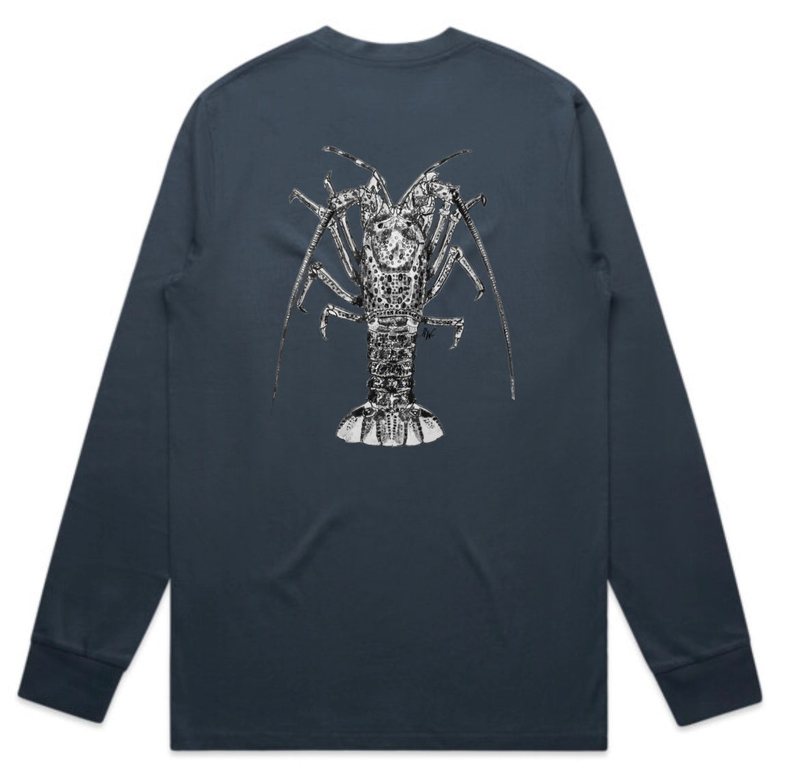 Black and White Crayfish Long Sleeve