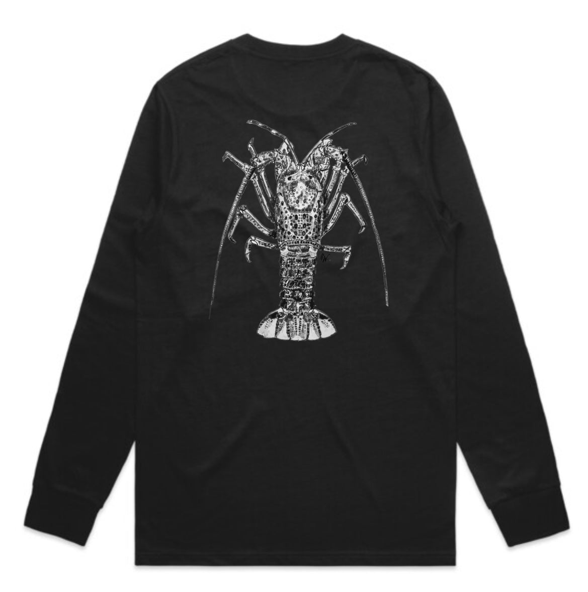 Black and White Crayfish Long Sleeve