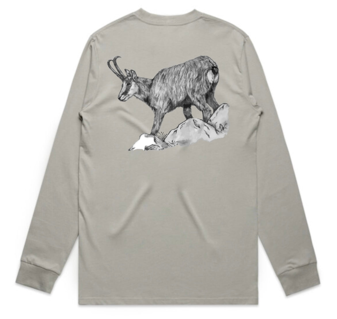 Black and White Chamois Long Sleeve