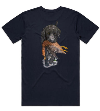 Black Lab Carrying Mallard T-Shirt