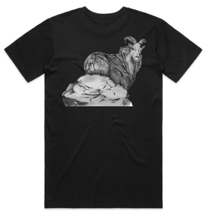Black and White Bull Tahr T-Shirt