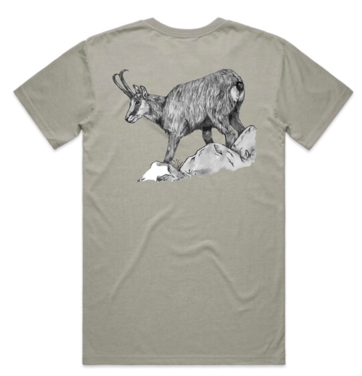 Black and White Chamois T-Shirt
