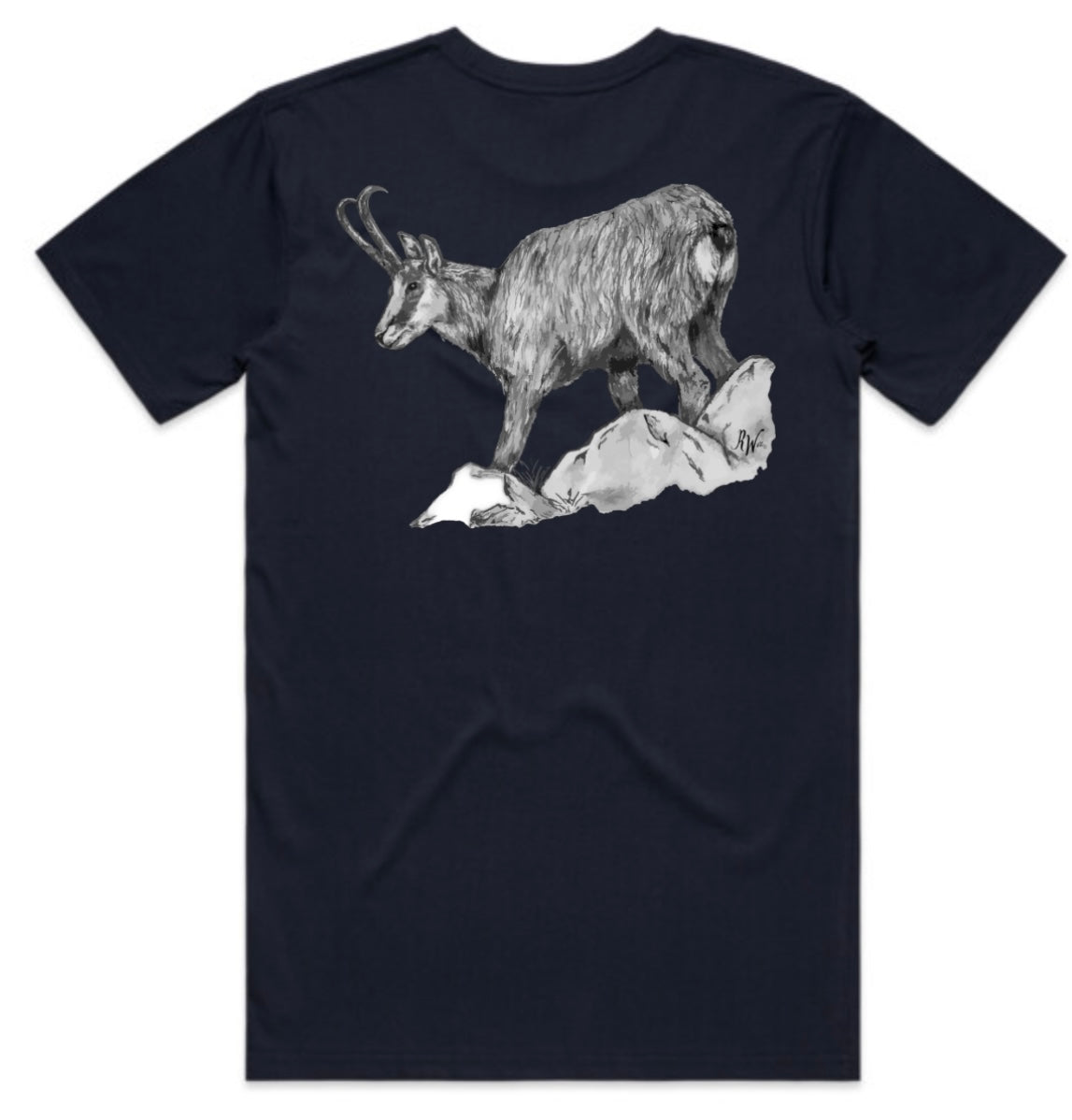 Black and White Chamois T-Shirt