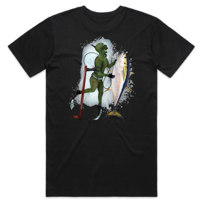 Diver with Yellow Fin Tuna T-Shirt