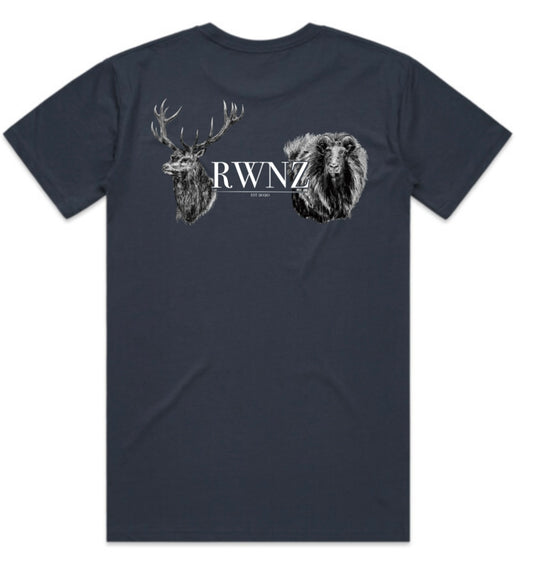 Red Stag and Bull Tahr Head T-Shirt