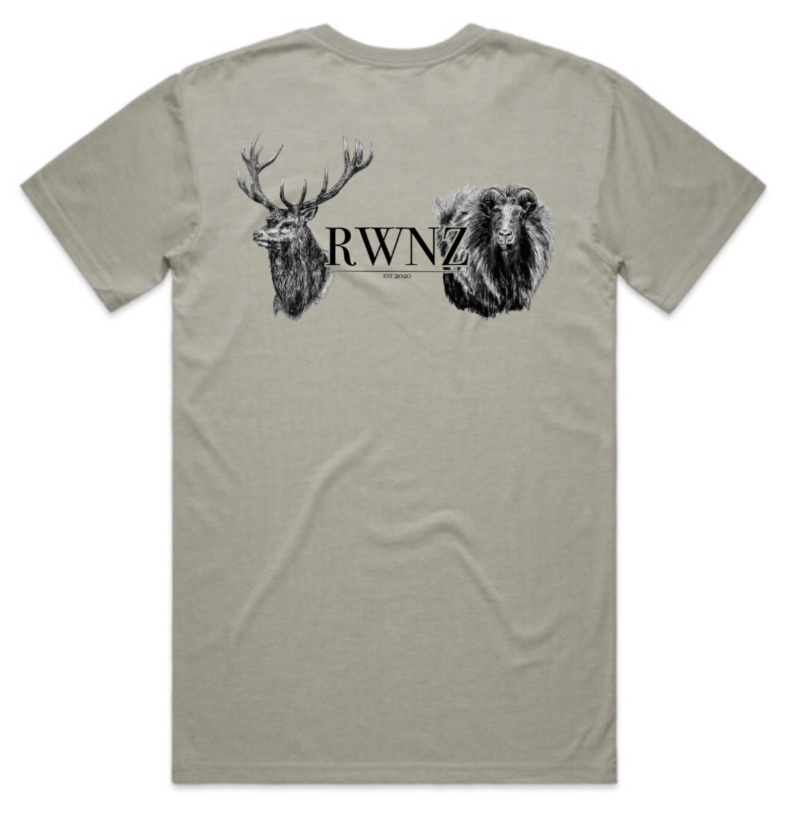 Red Stag and Bull Tahr Head T-Shirt