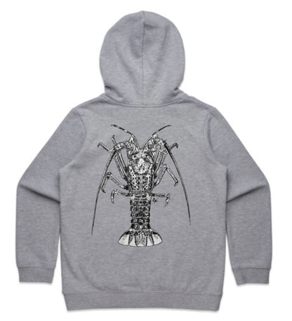 Kids Black and White Crayfish Hoodie