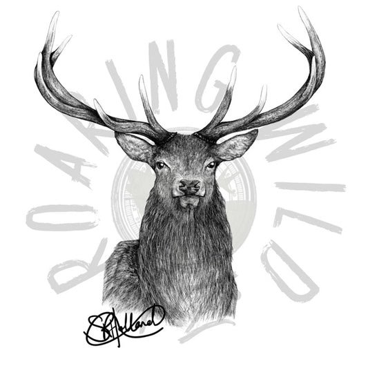 Front Facing Stag original print
