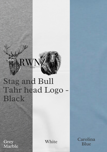 Kids Stag and Bull Tahr Head T-Shirt