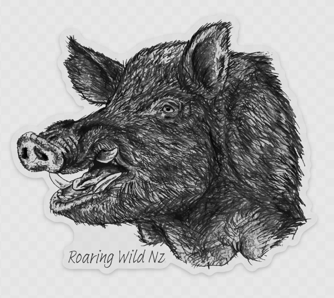 Boar Head Sticker