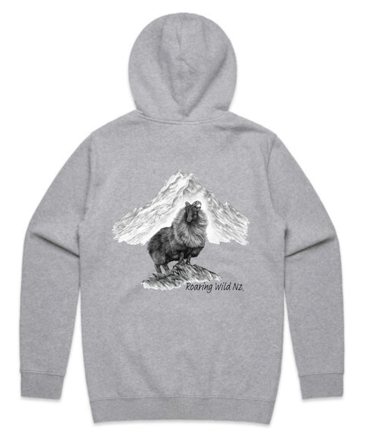 Bull Tahr with Mt Cook Hoodie