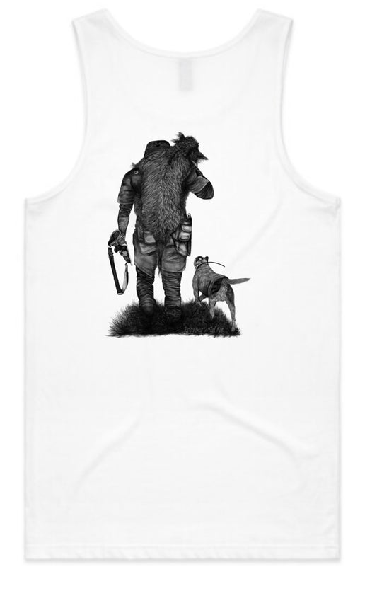 Pig Hunter with Dog Singlet