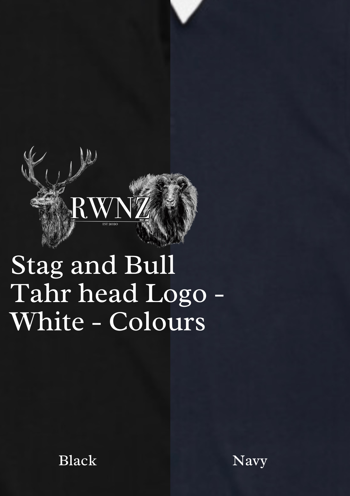 Stag and Bull Tahr Heads Rugby Jersey